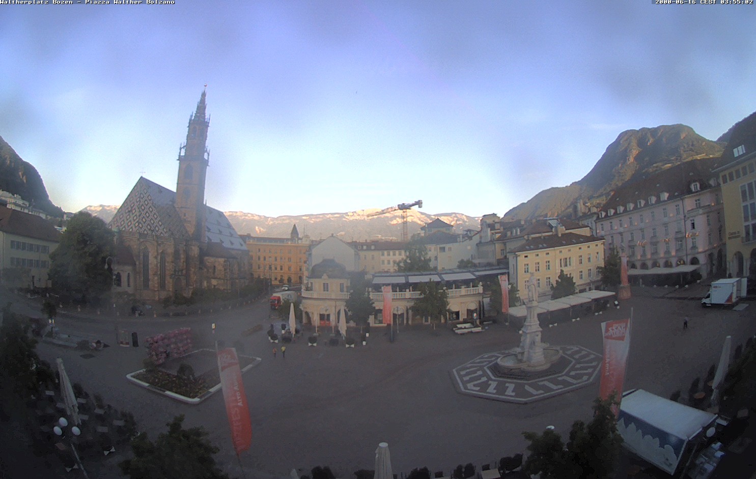 Archived image Bozen: Waltherplatz Webcam