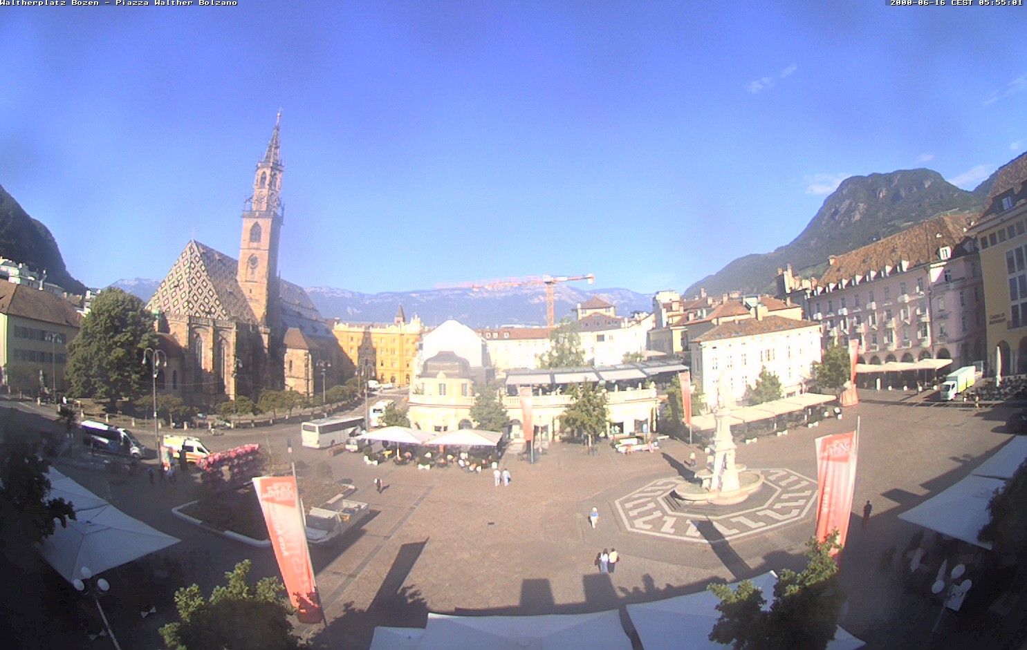 Archived image Bozen: Waltherplatz Webcam
