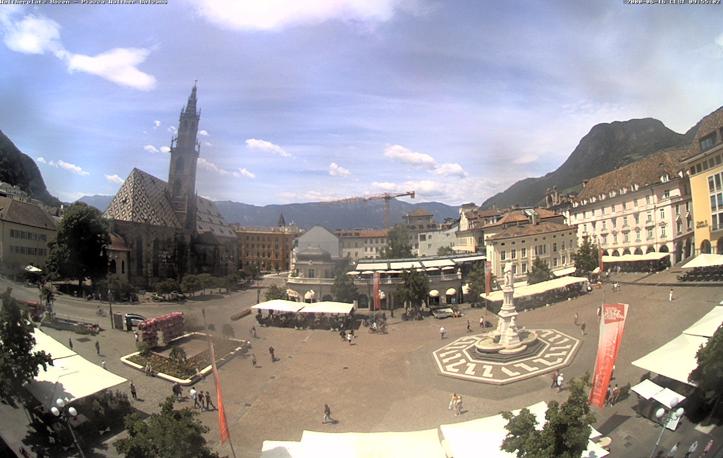 Archived image Bozen: Waltherplatz Webcam