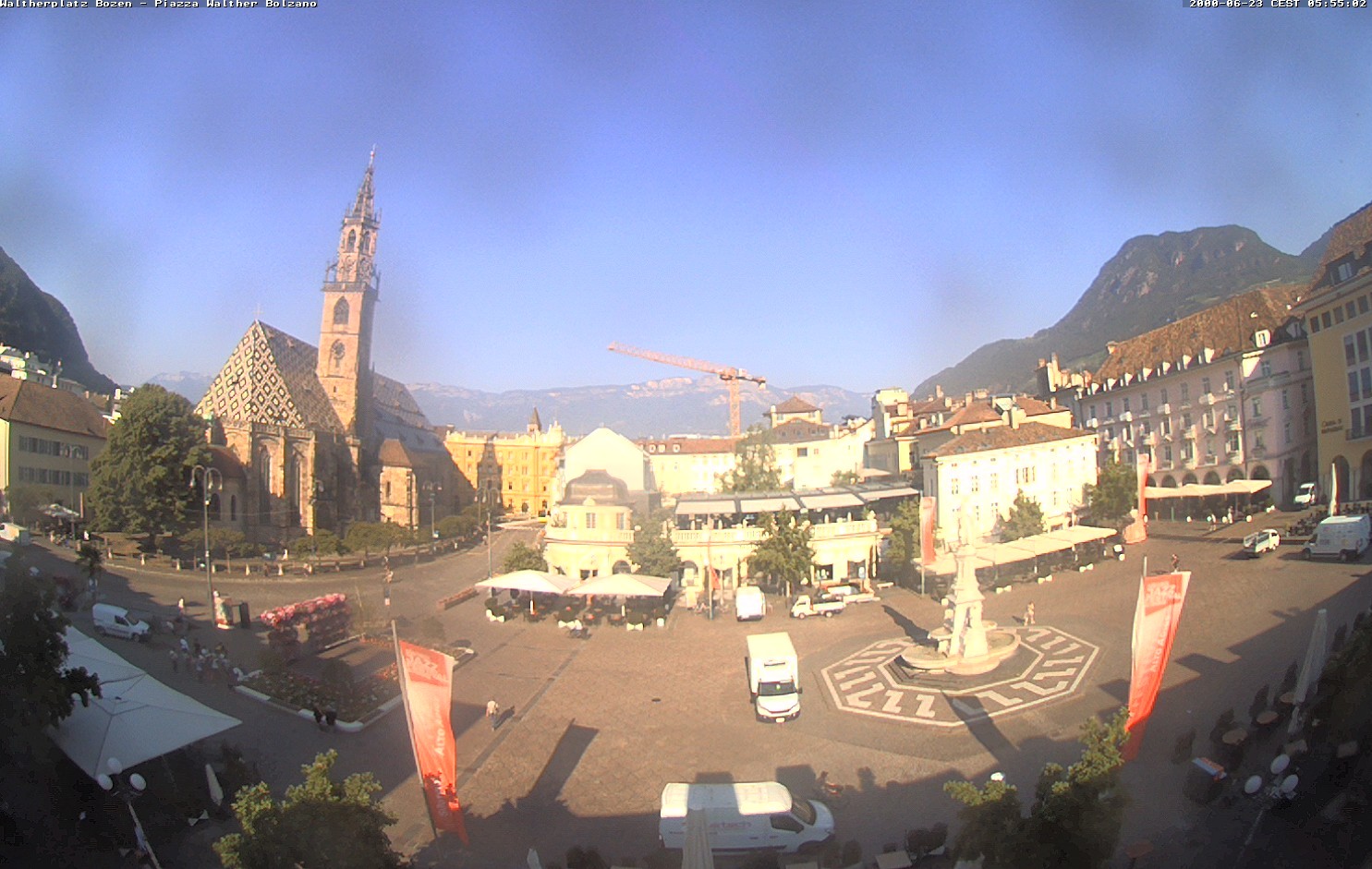 Archiv Foto Webcam Waltherplatz Bozen