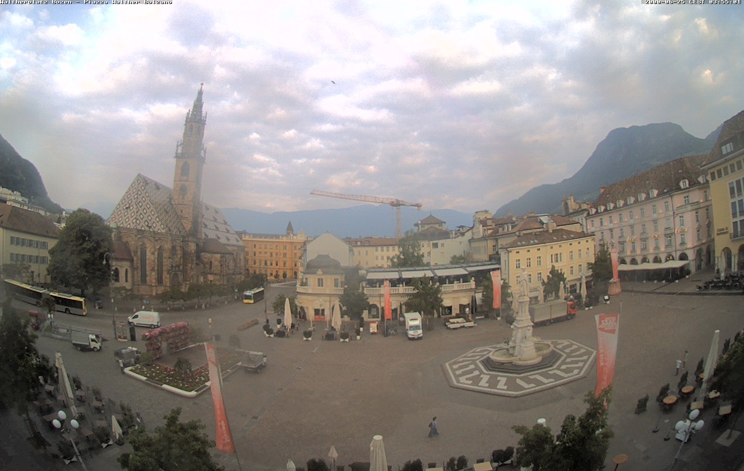 Archived image Bozen: Waltherplatz Webcam