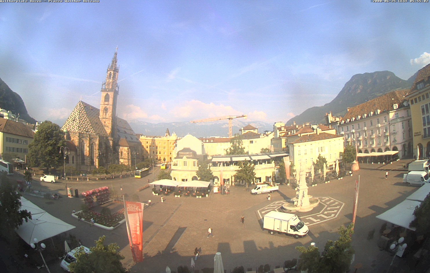 Archived image Bozen: Waltherplatz Webcam