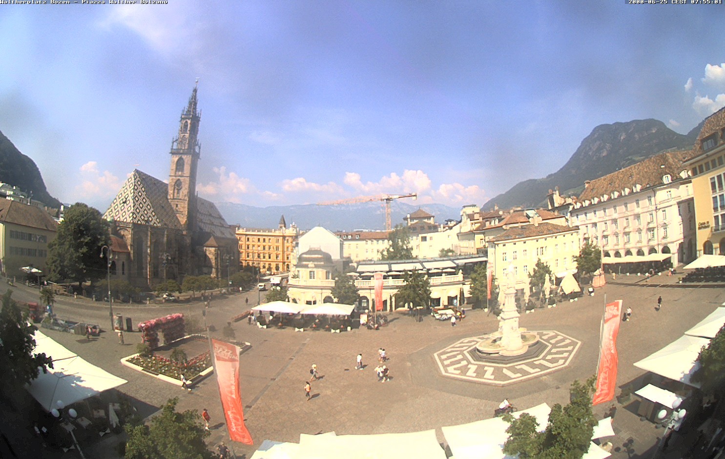 Archived image Bozen: Waltherplatz Webcam