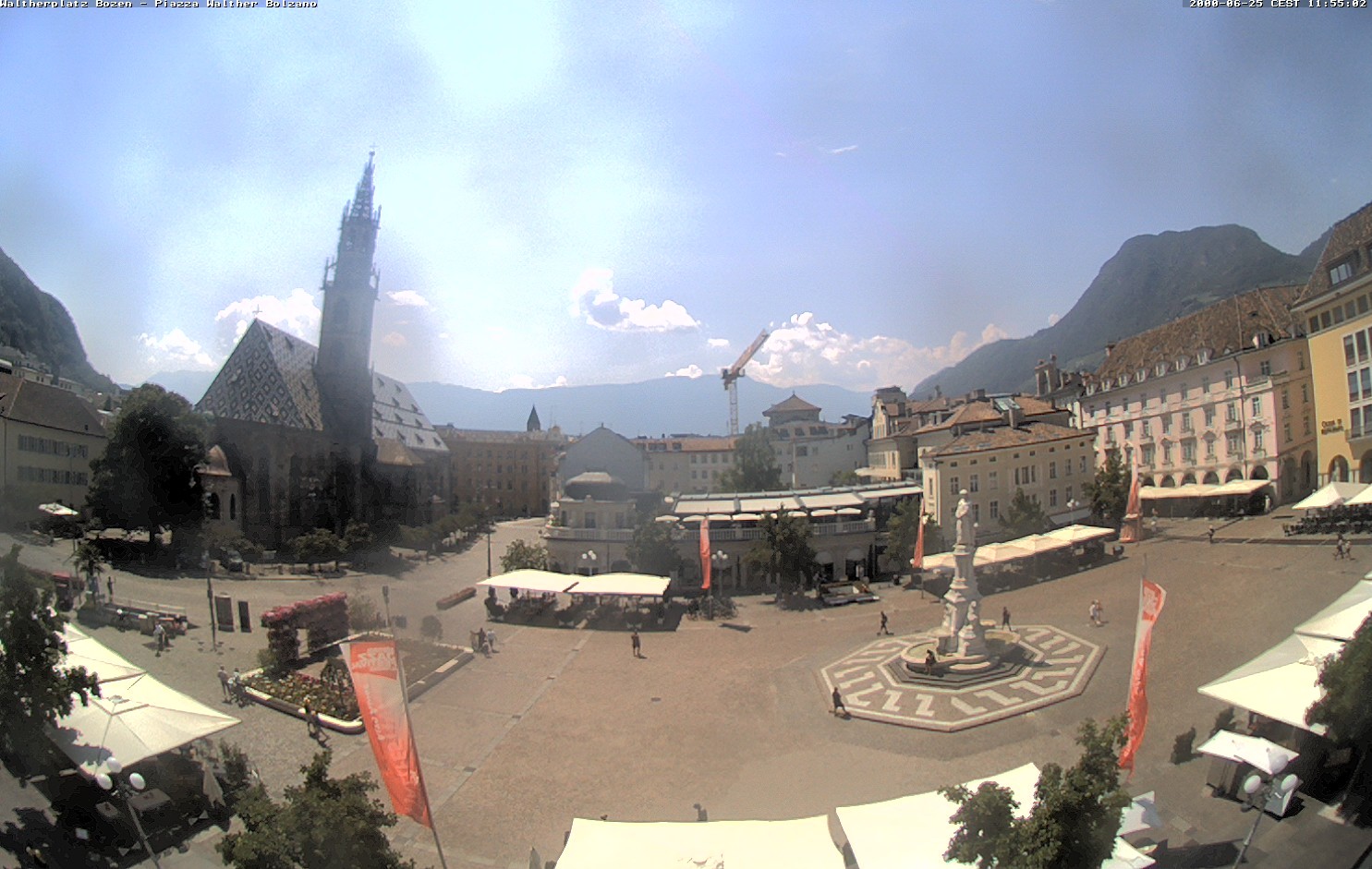 Archived image Bozen: Waltherplatz Webcam