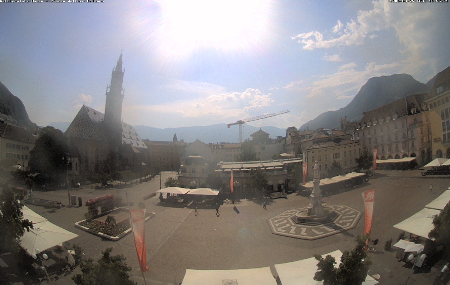 Archived image Bozen: Waltherplatz Webcam