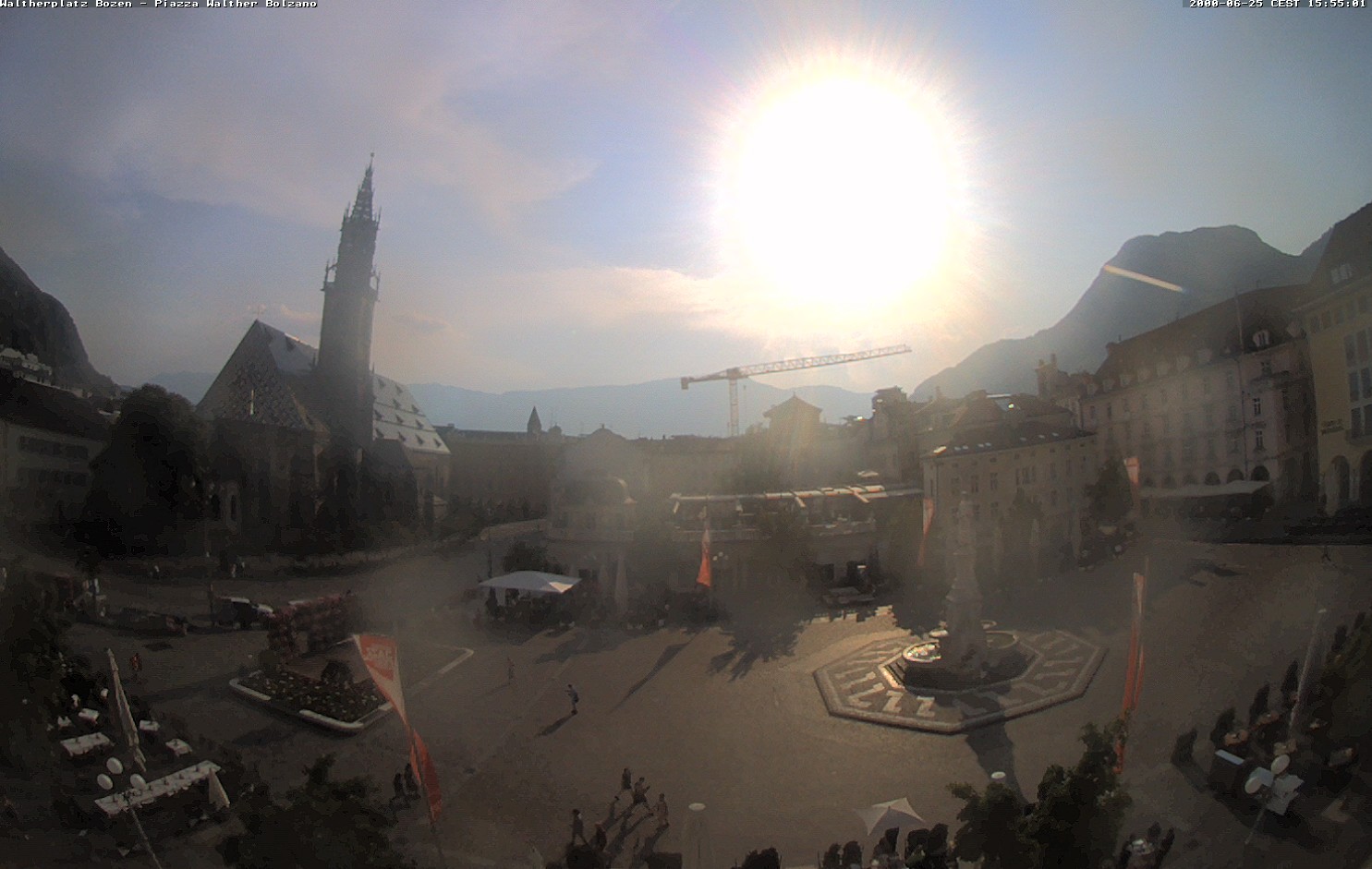 Archived image Bozen: Waltherplatz Webcam