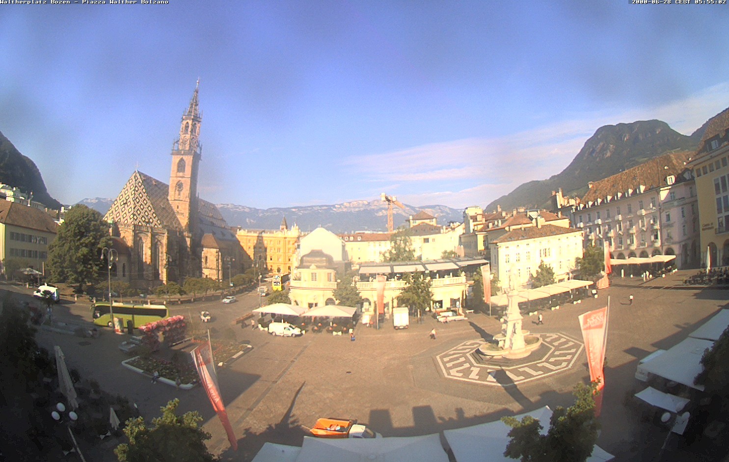 Archived image Bozen: Waltherplatz Webcam