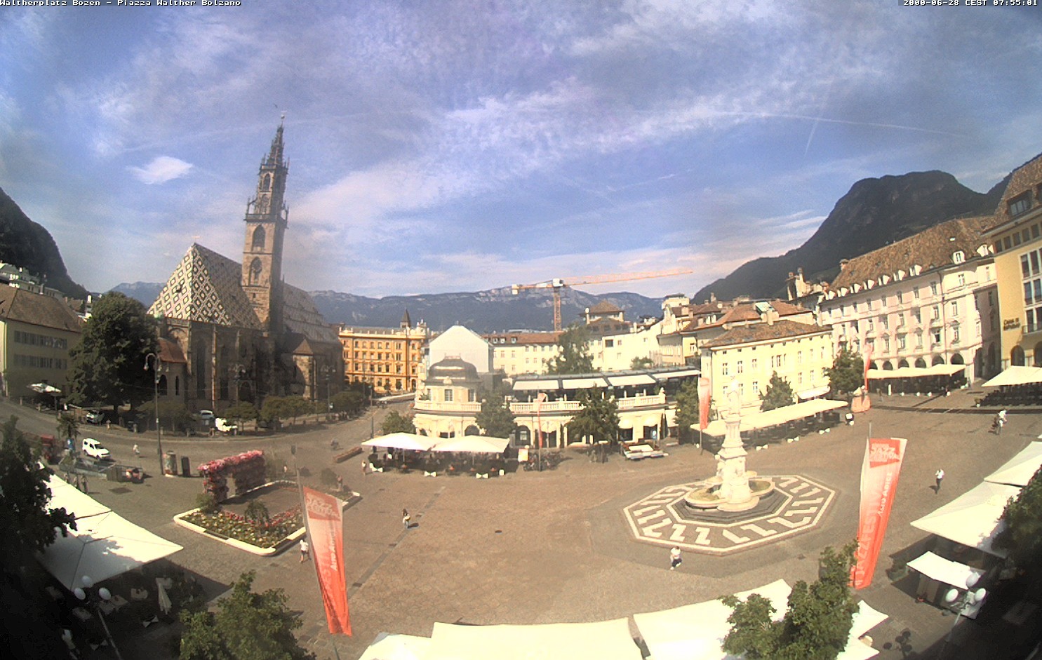 Archived image Bozen: Waltherplatz Webcam