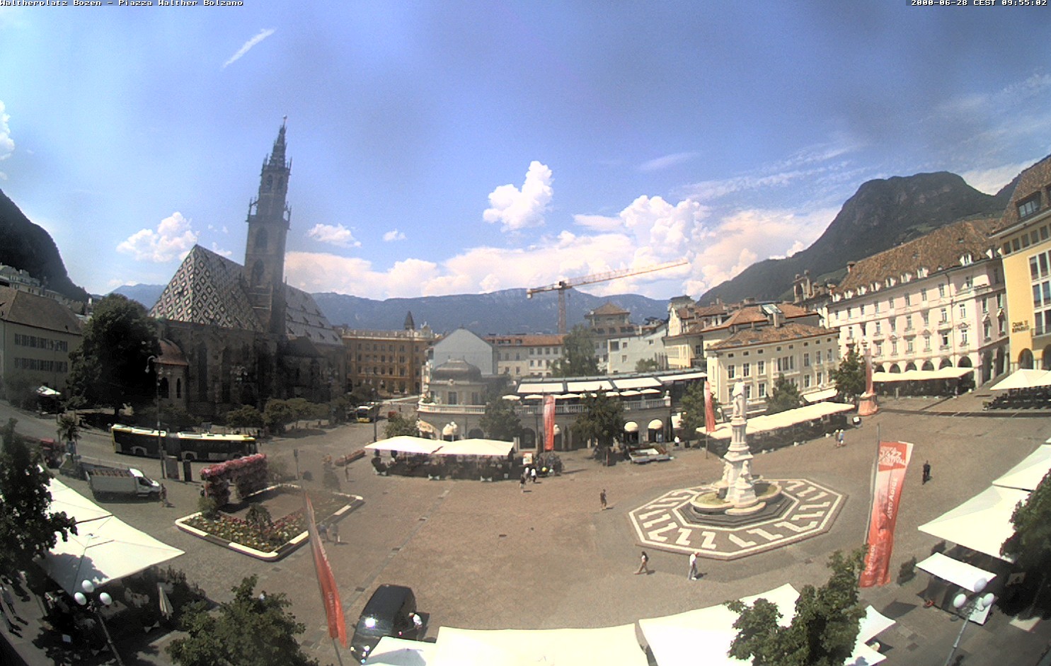 Archived image Bozen: Waltherplatz Webcam