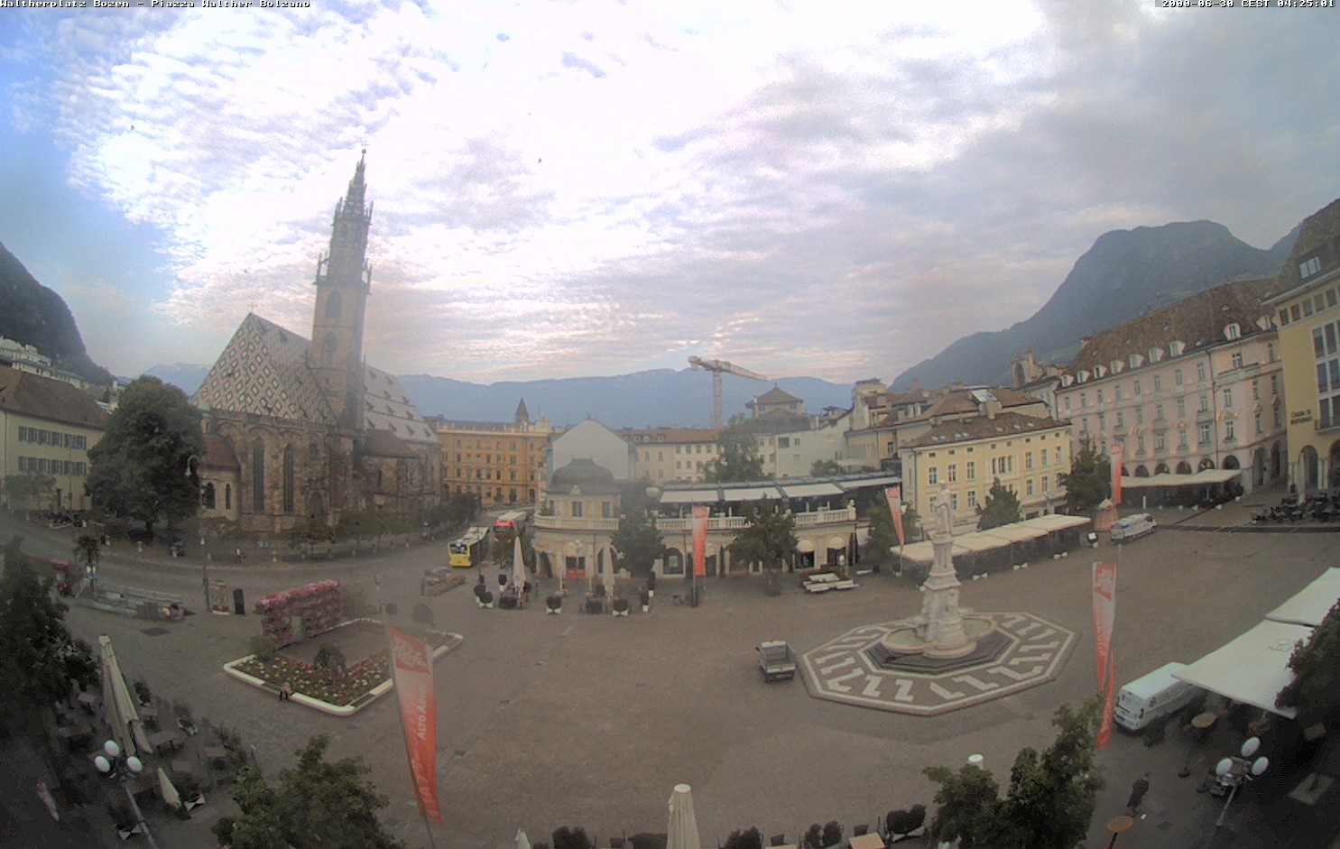 Archived image Bozen: Waltherplatz Webcam