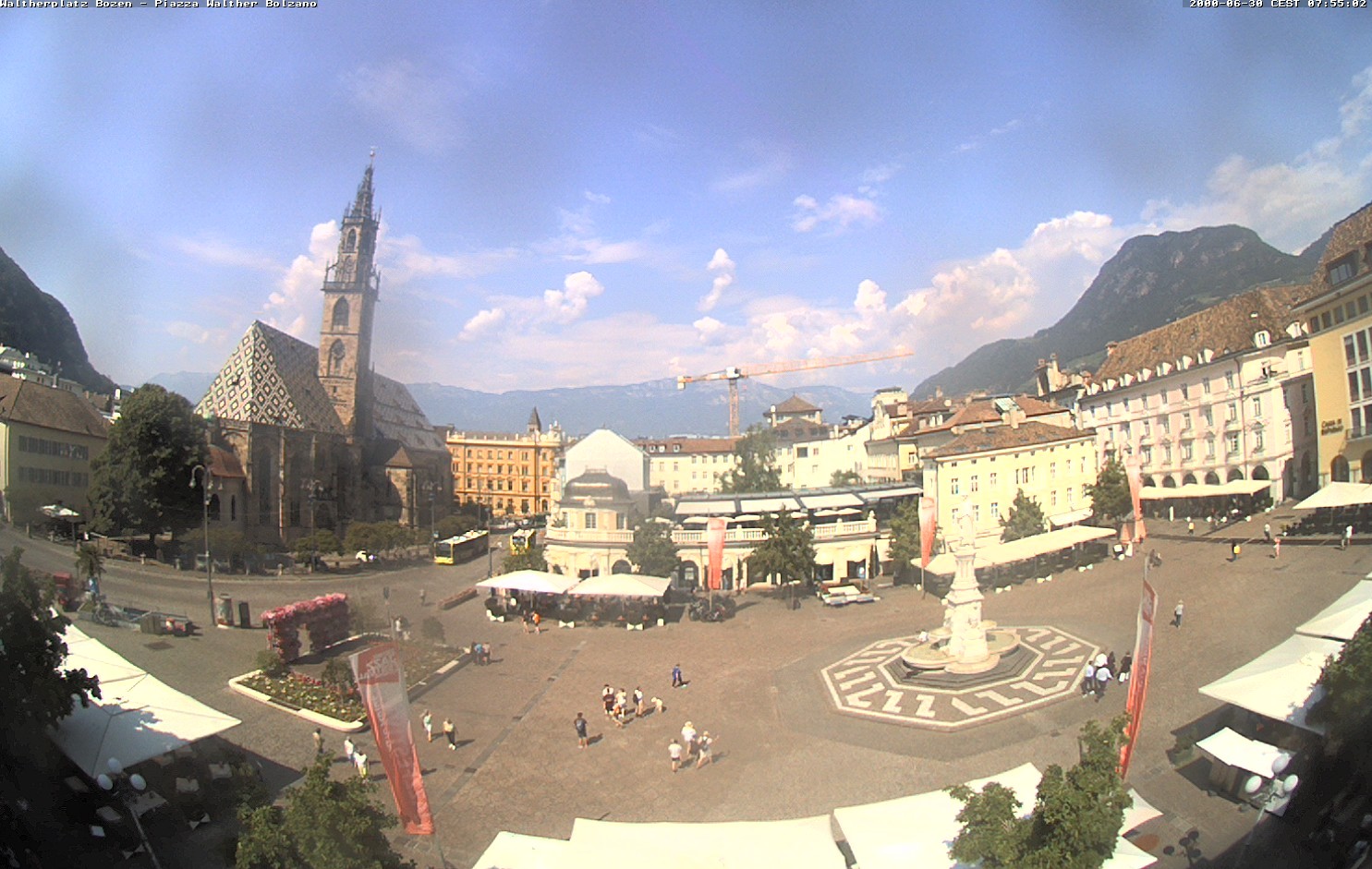 Archived image Bozen: Waltherplatz Webcam