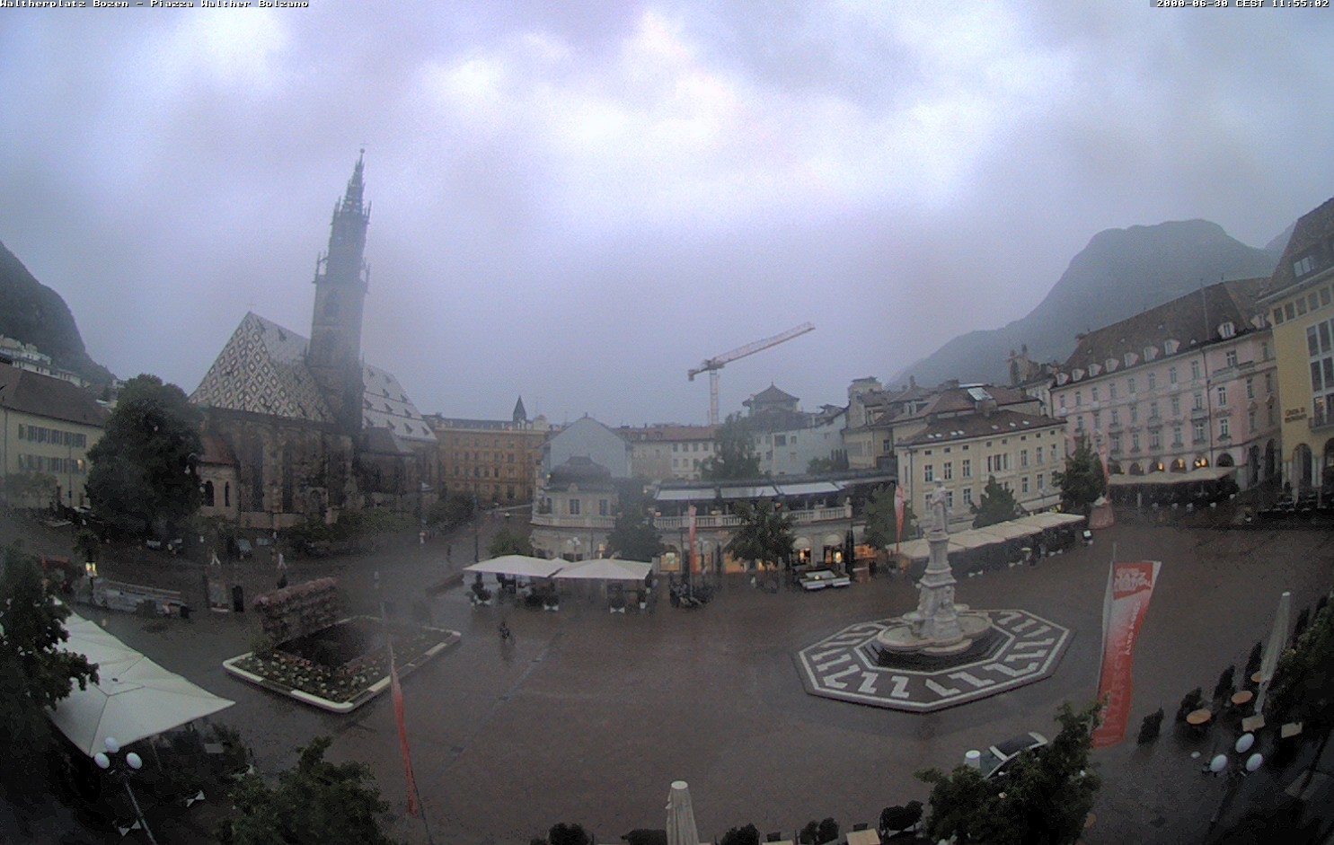 Archived image Bozen: Waltherplatz Webcam