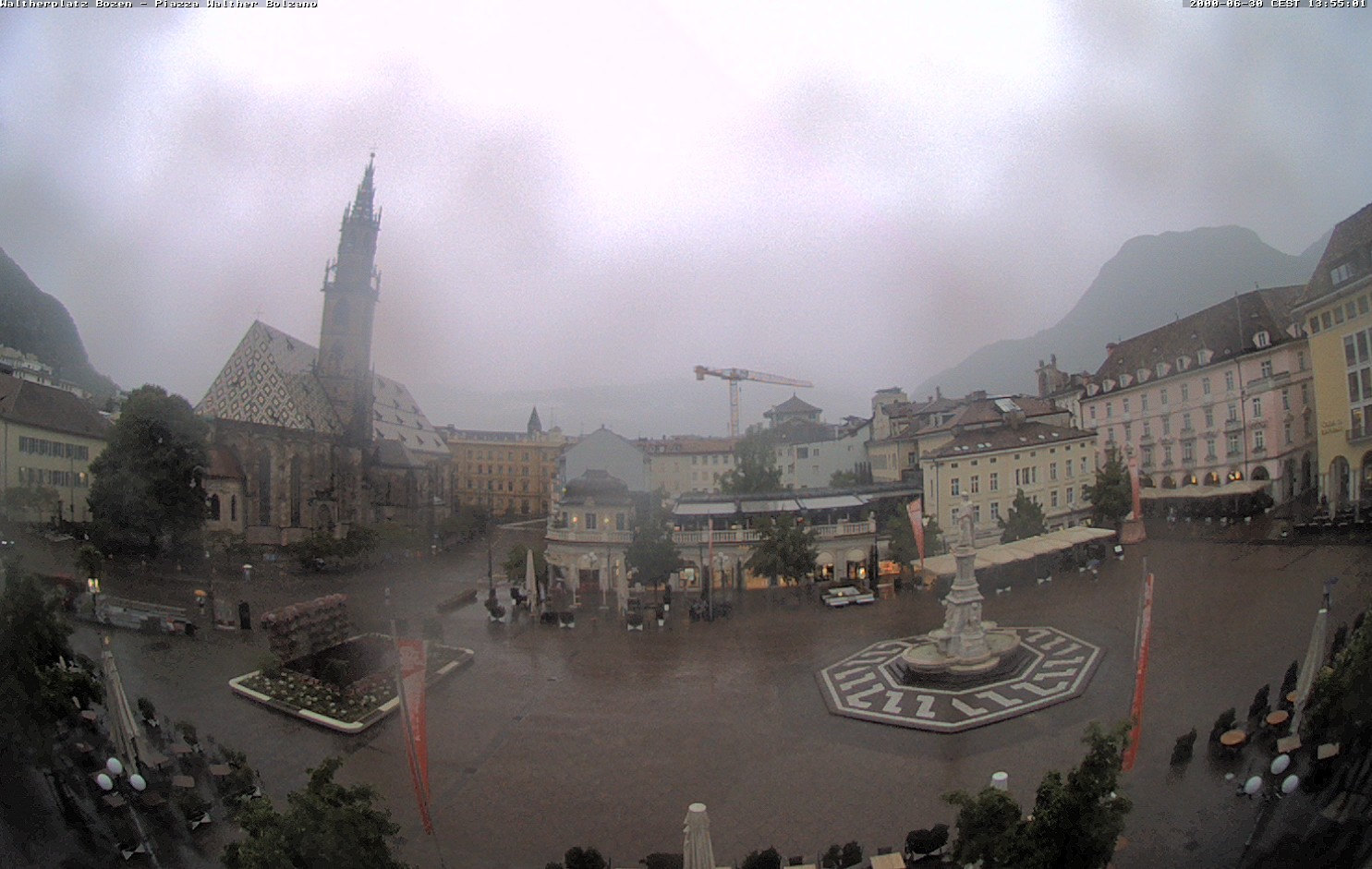 Archived image Bozen: Waltherplatz Webcam