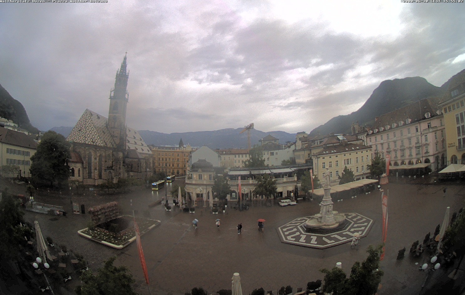 Archived image Bozen: Waltherplatz Webcam