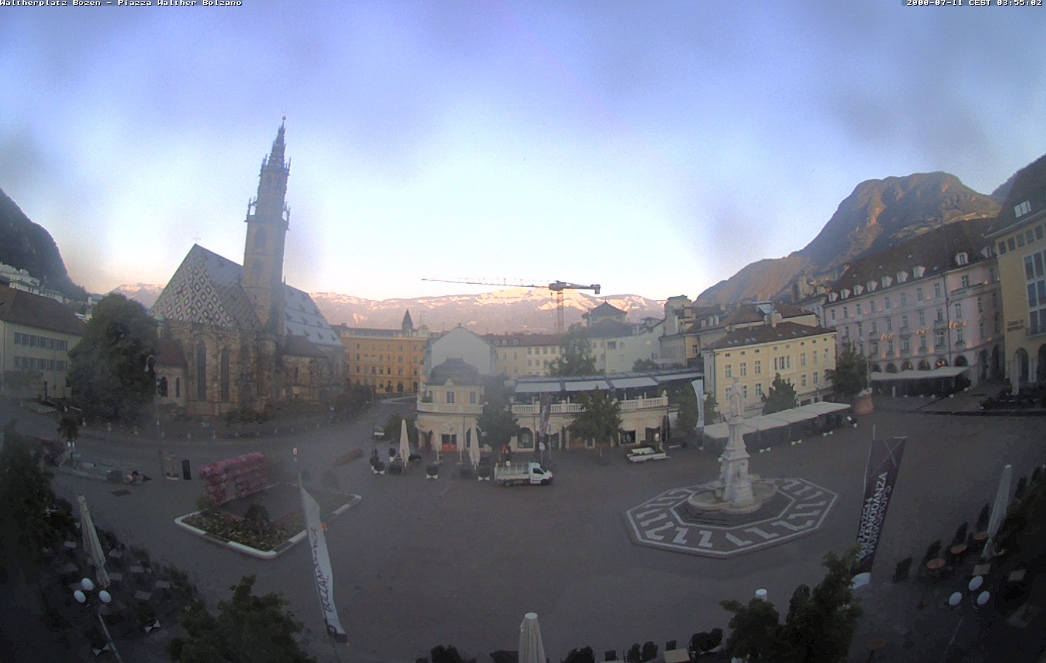 Archived image Bozen: Waltherplatz Webcam