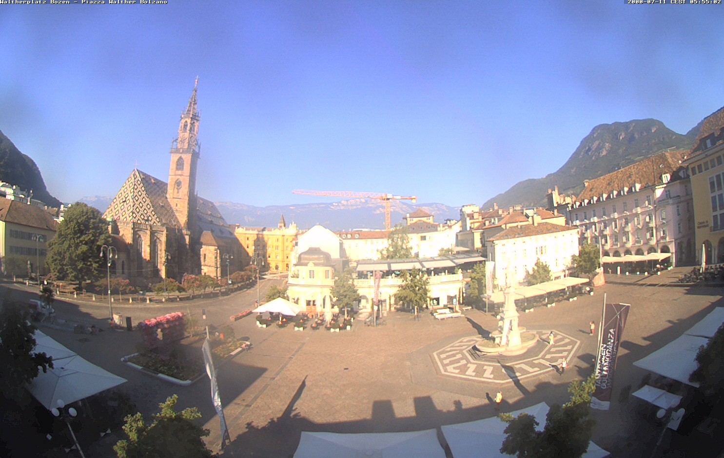 Archived image Bozen: Waltherplatz Webcam