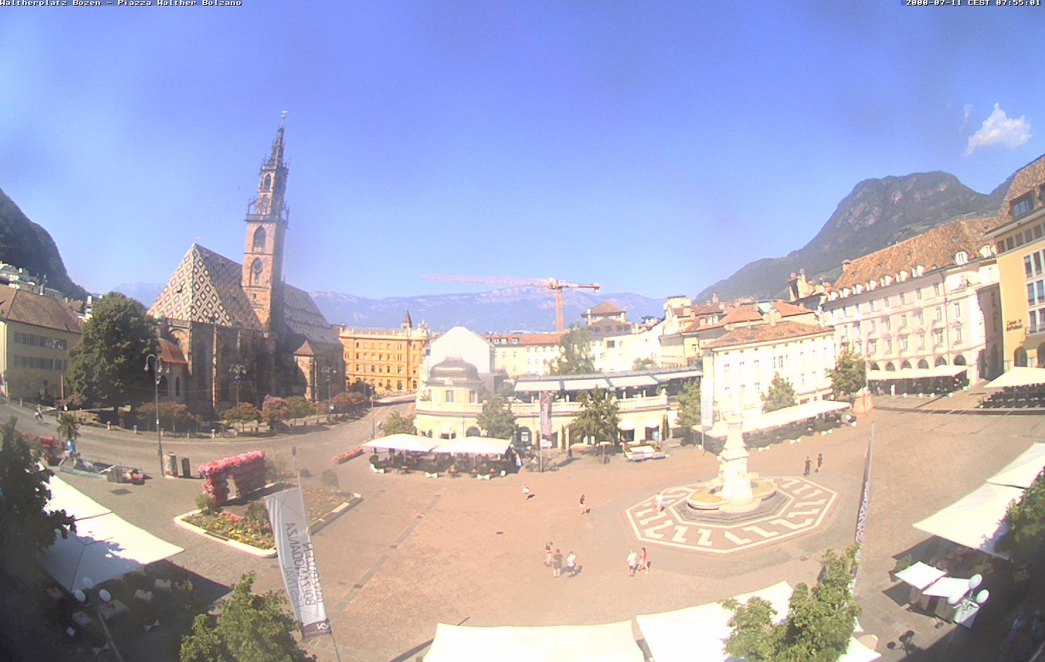 Archived image Bozen: Waltherplatz Webcam