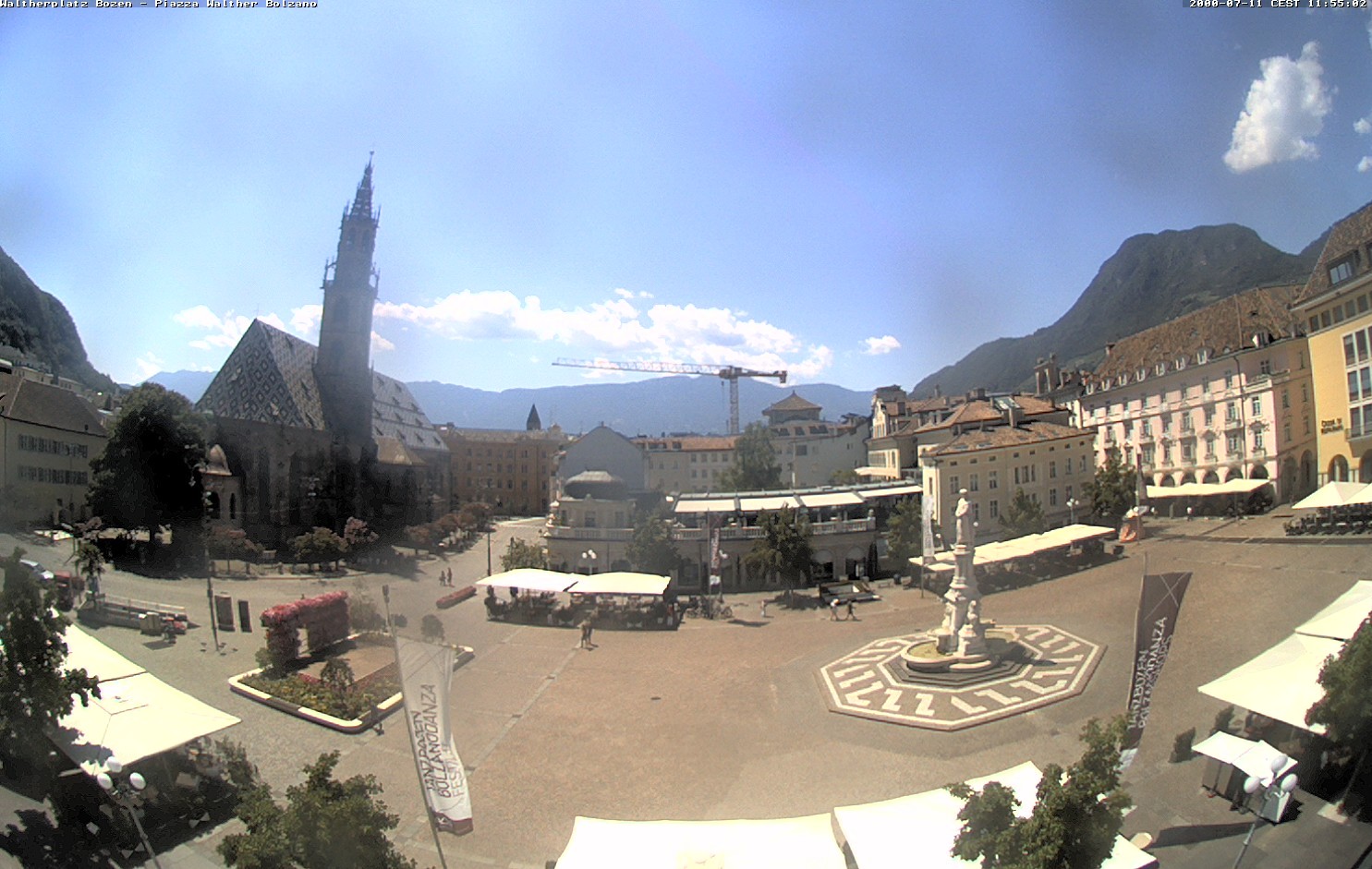 Archived image Bozen: Waltherplatz Webcam