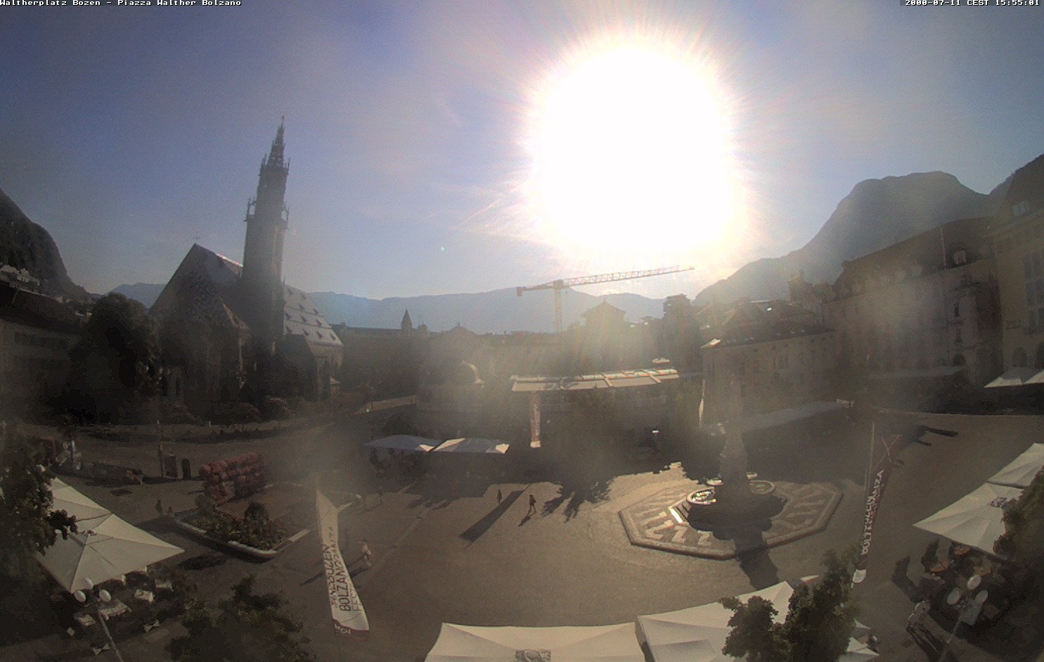 Archived image Bozen: Waltherplatz Webcam