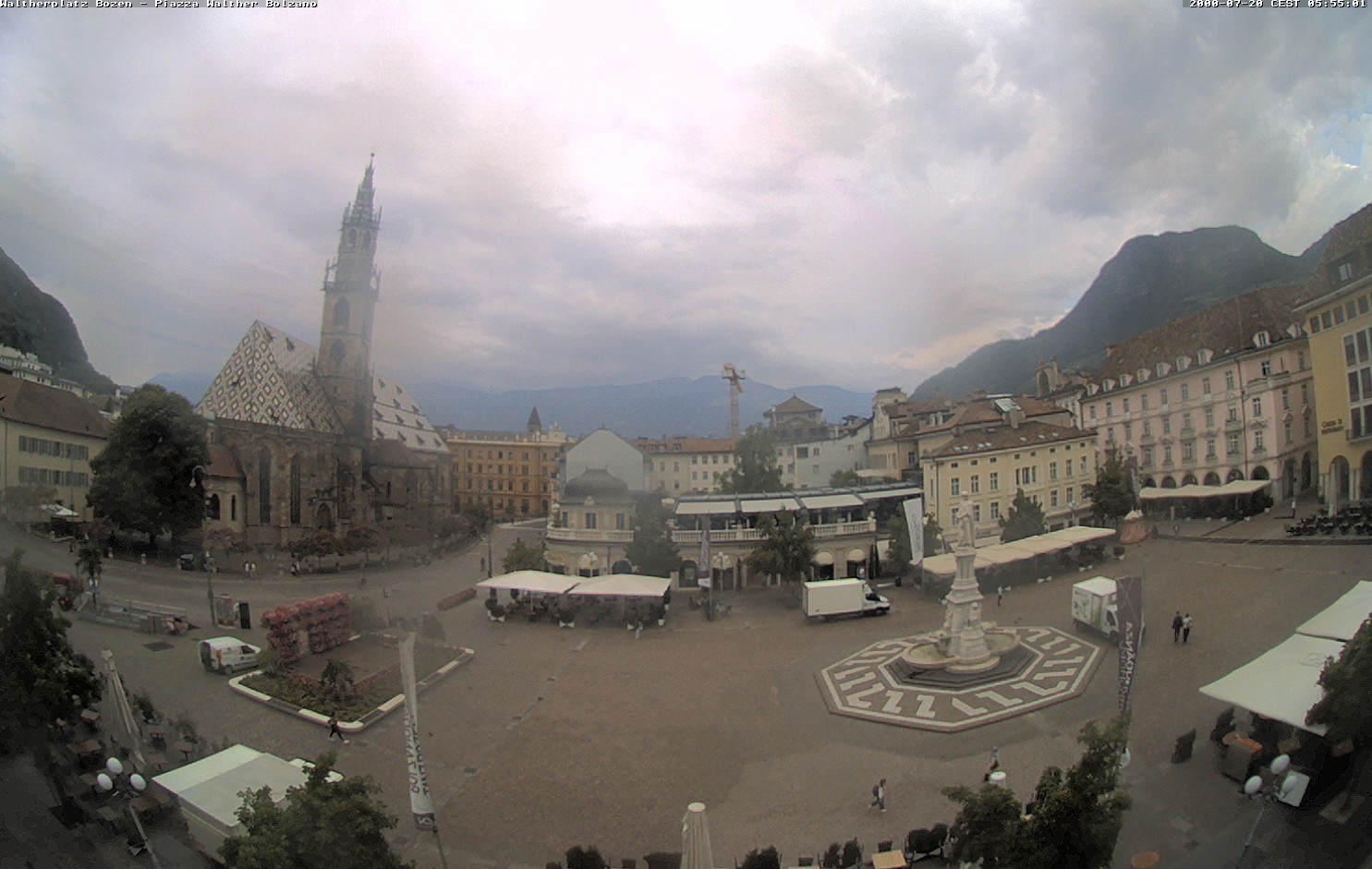 Archived image Bozen: Waltherplatz Webcam
