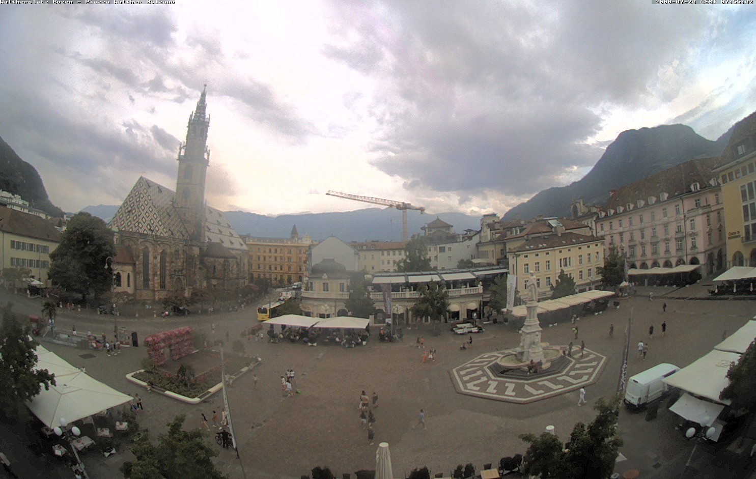 Archived image Bozen: Waltherplatz Webcam