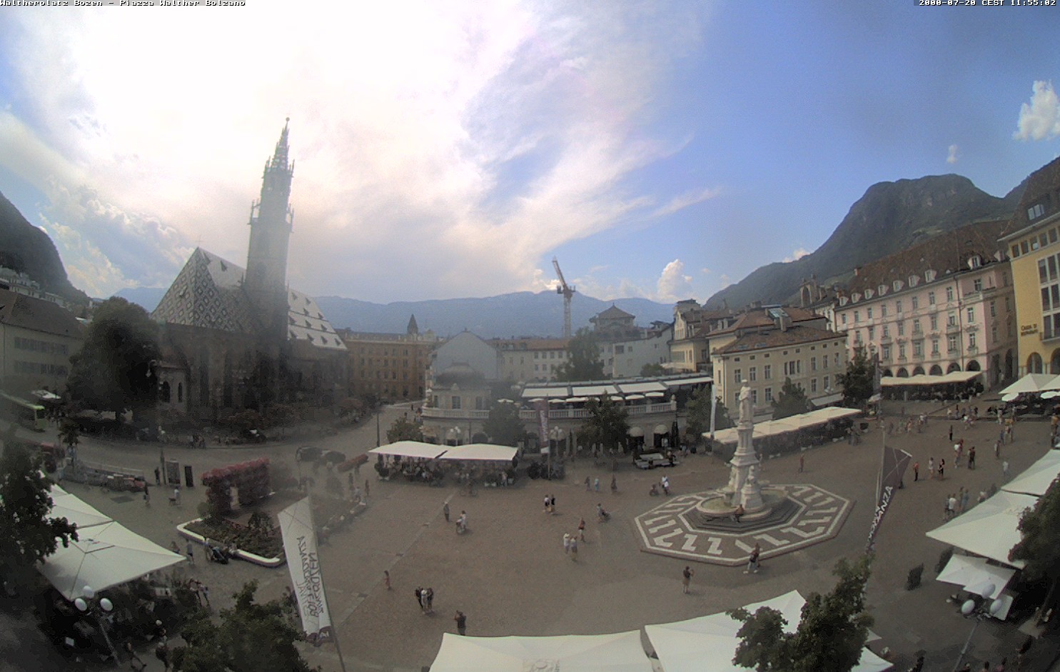 Archived image Bozen: Waltherplatz Webcam