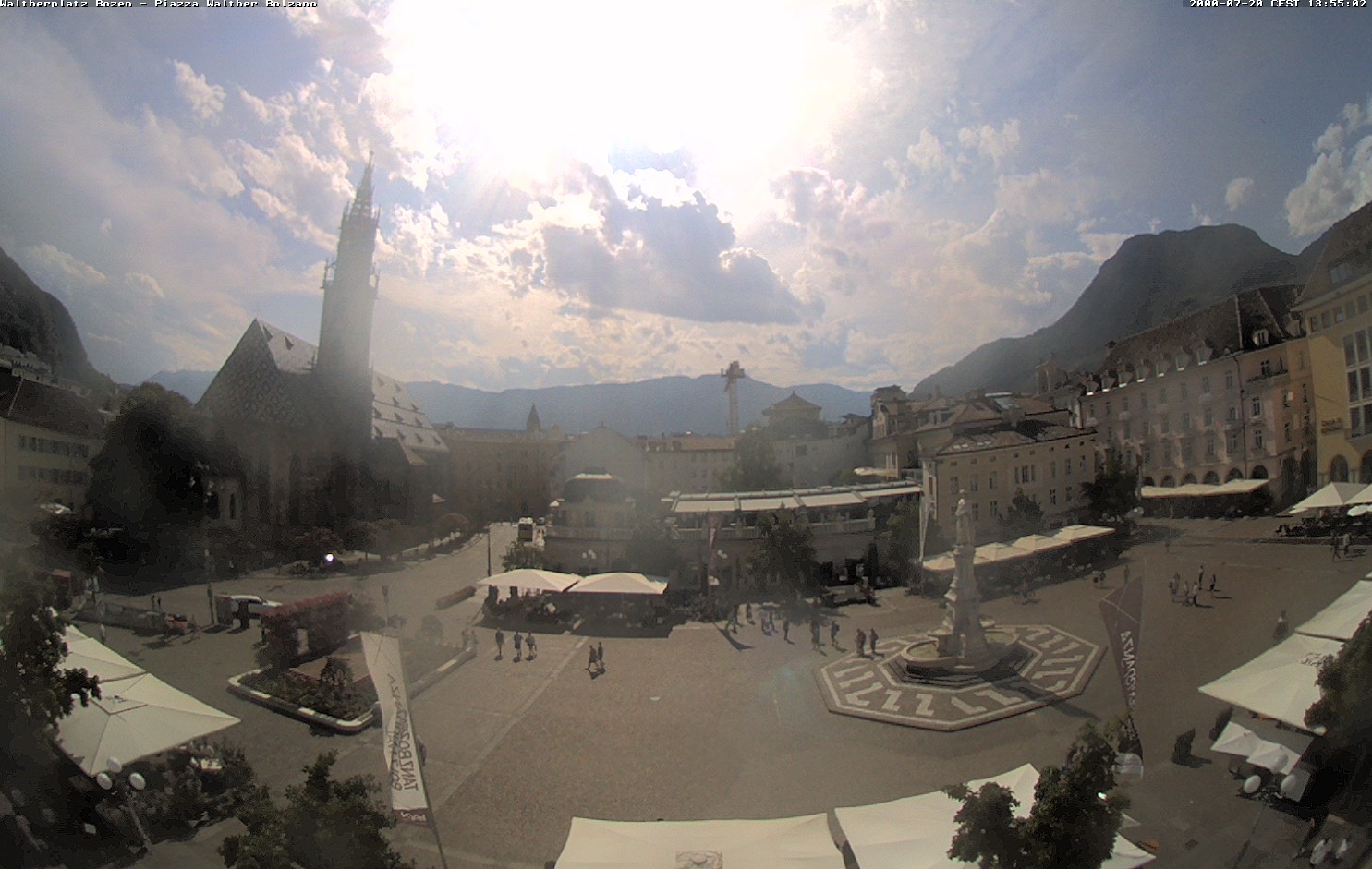 Archived image Bozen: Waltherplatz Webcam