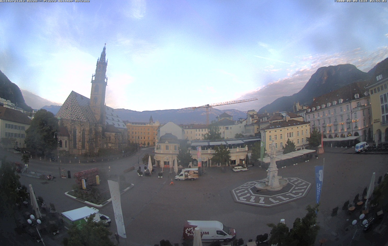 Archived image Bozen: Waltherplatz Webcam