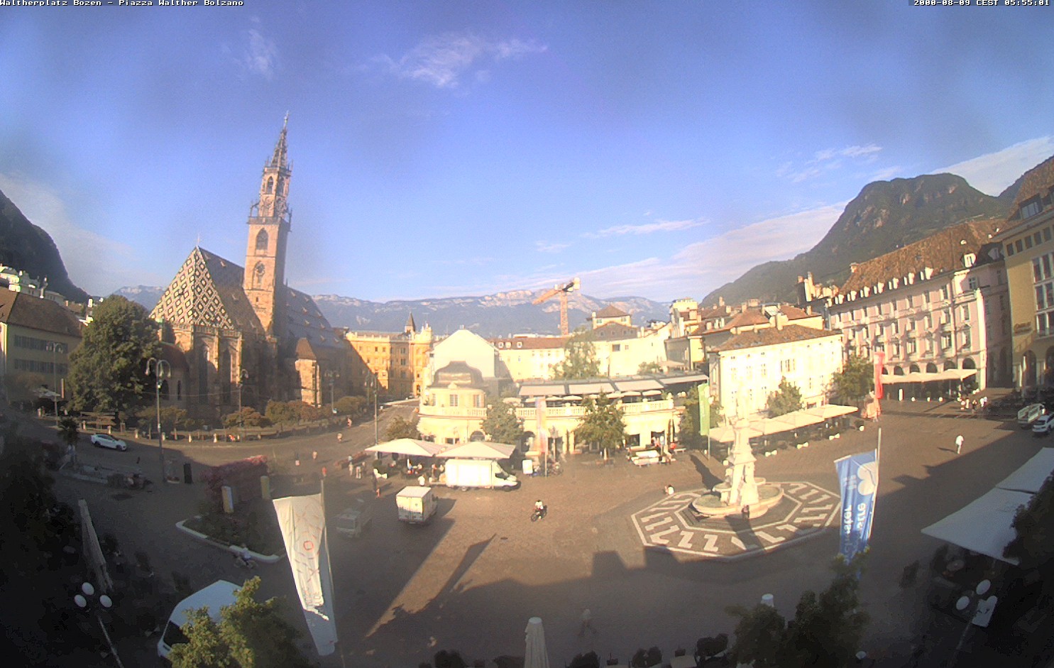 Archived image Bozen: Waltherplatz Webcam