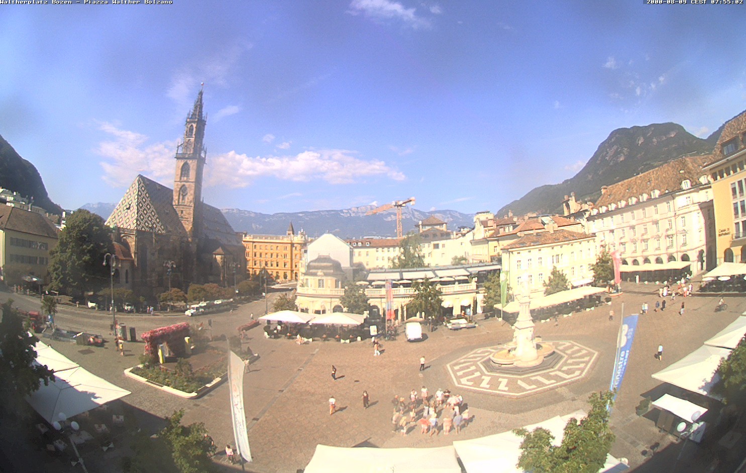 Archived image Bozen: Waltherplatz Webcam
