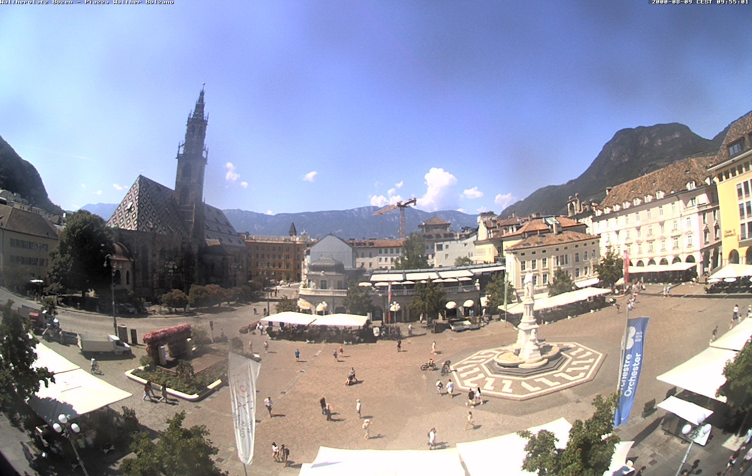 Archived image Bozen: Waltherplatz Webcam
