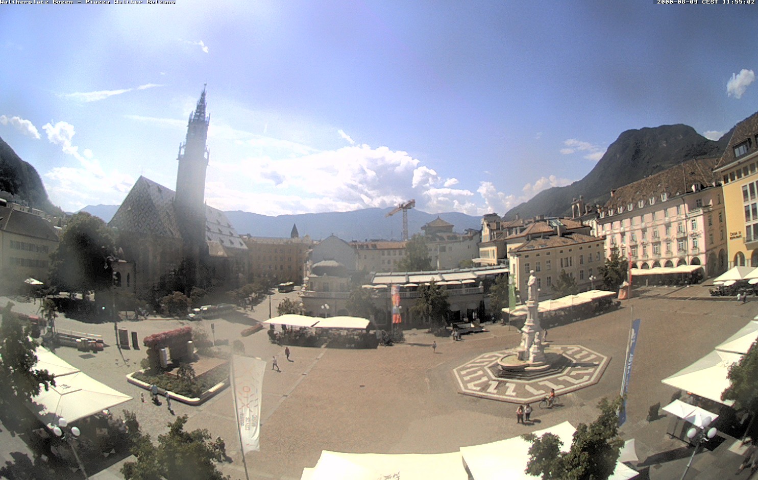 Archived image Bozen: Waltherplatz Webcam