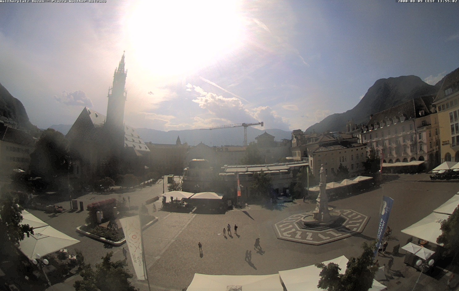 Archived image Bozen: Waltherplatz Webcam