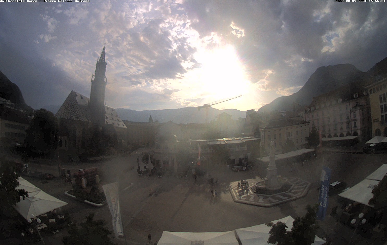 Archived image Bozen: Waltherplatz Webcam