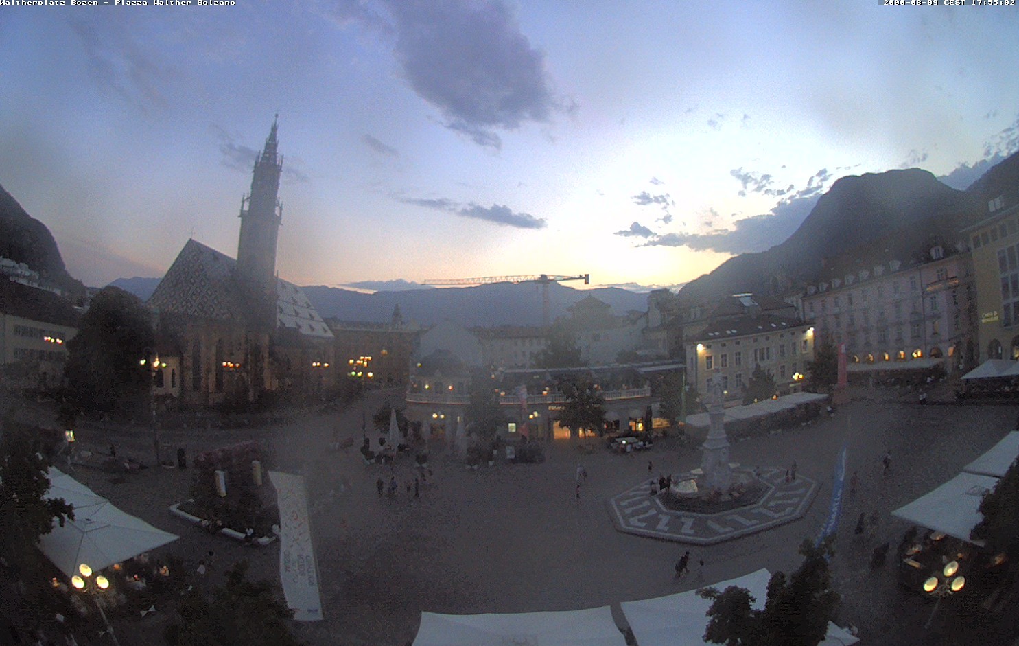 Archived image Bozen: Waltherplatz Webcam