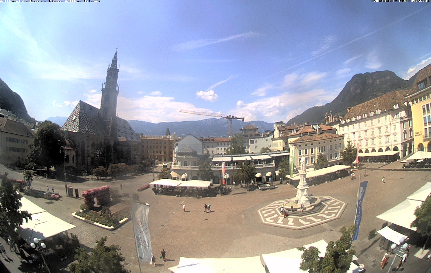 Archiv Foto Webcam Waltherplatz Bozen