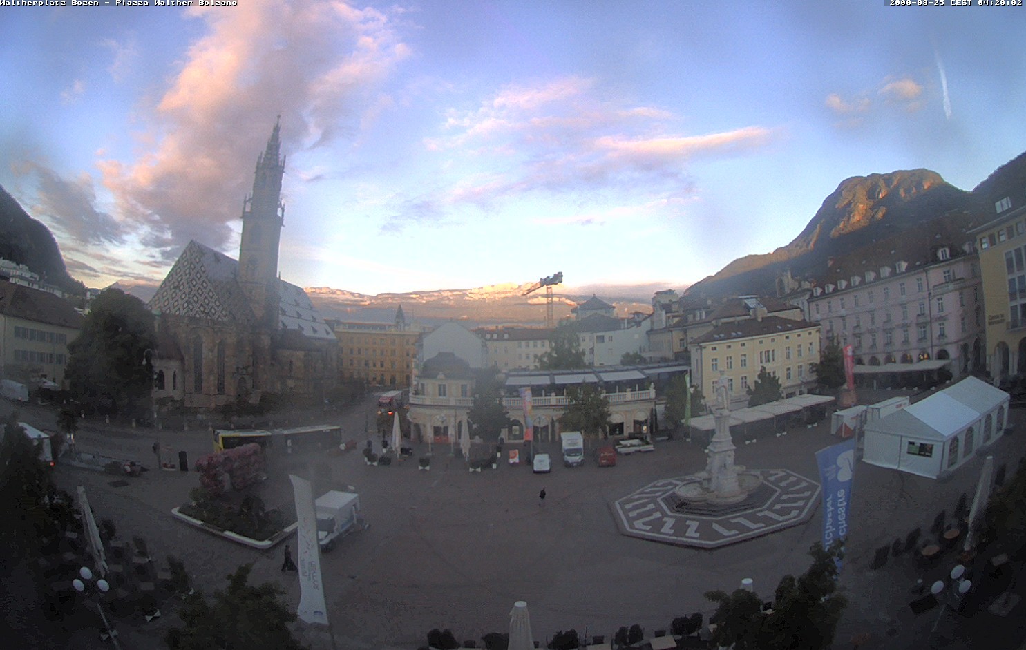 Archived image Bozen: Waltherplatz Webcam
