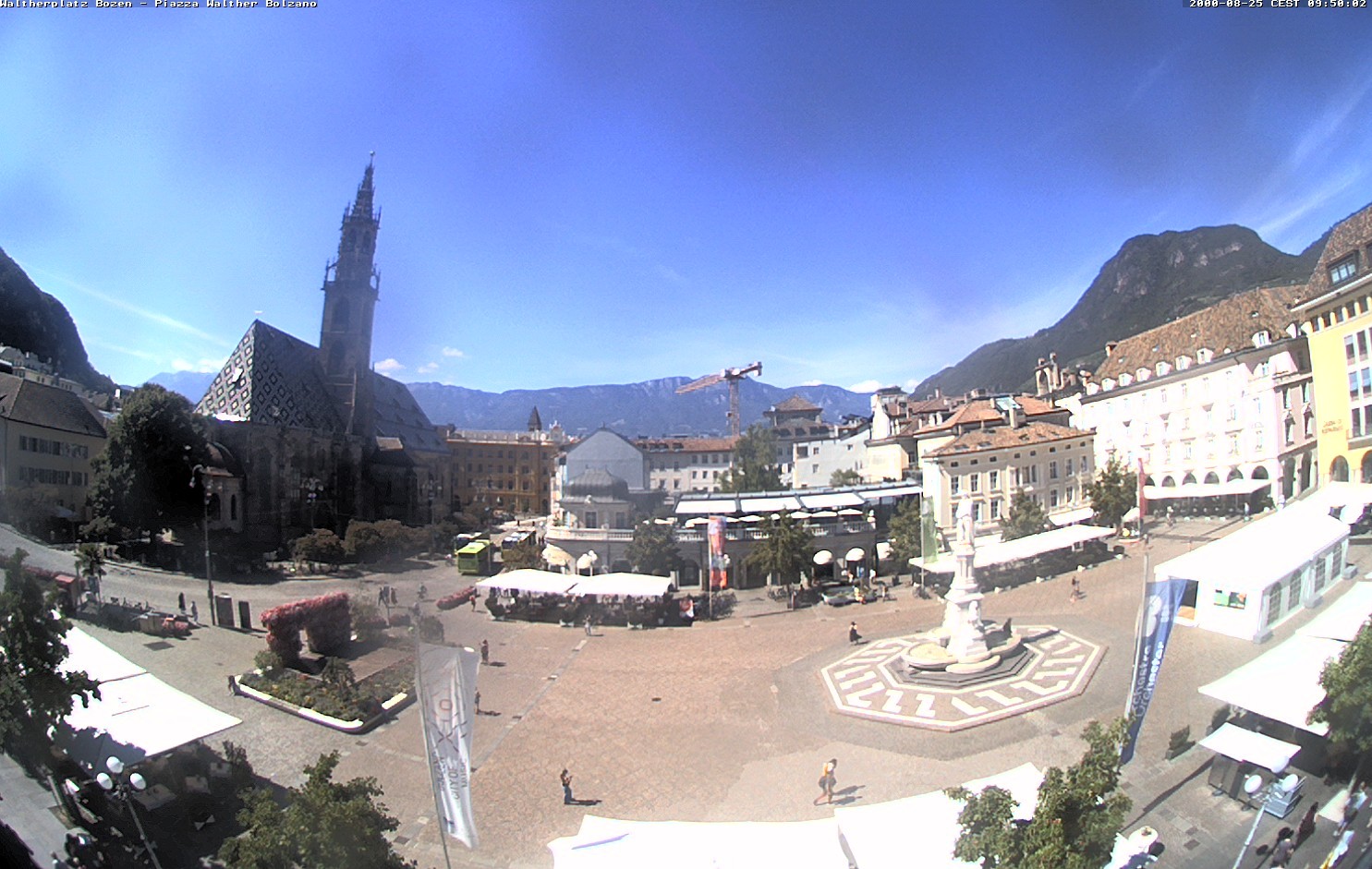 Archived image Bozen: Waltherplatz Webcam