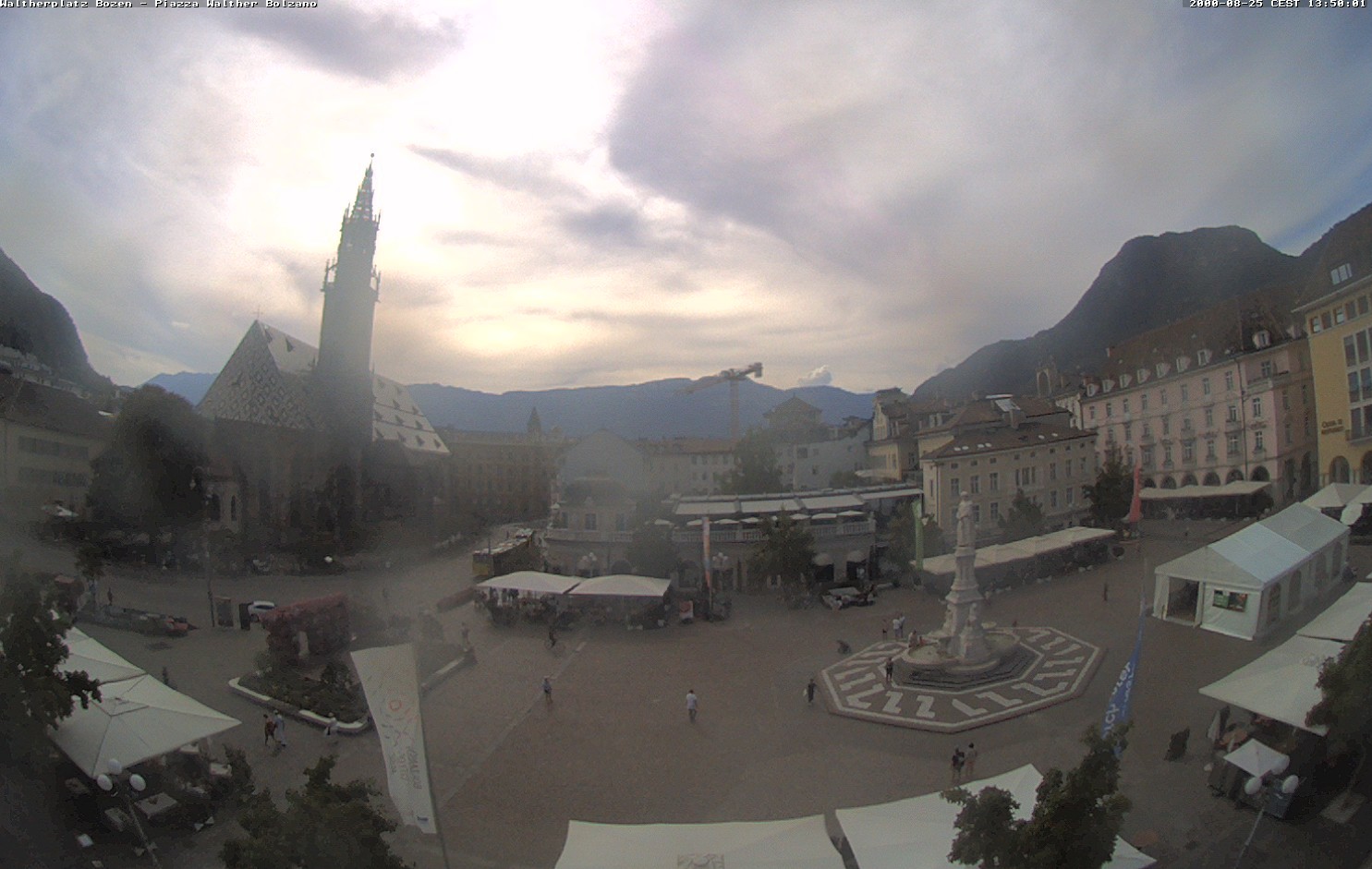 Archived image Bozen: Waltherplatz Webcam