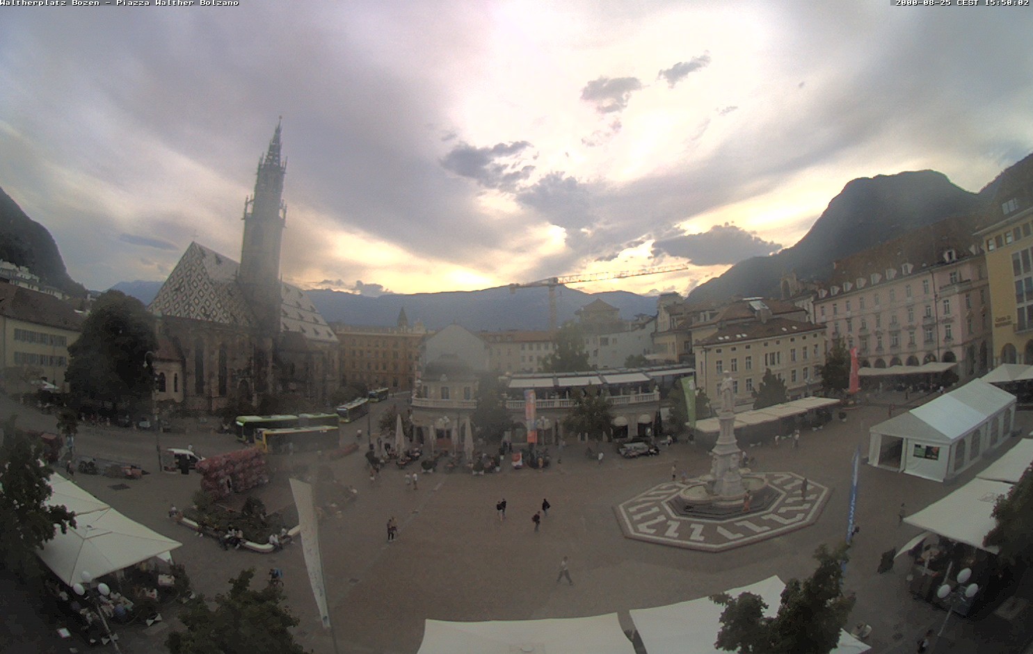 Archived image Bozen: Waltherplatz Webcam