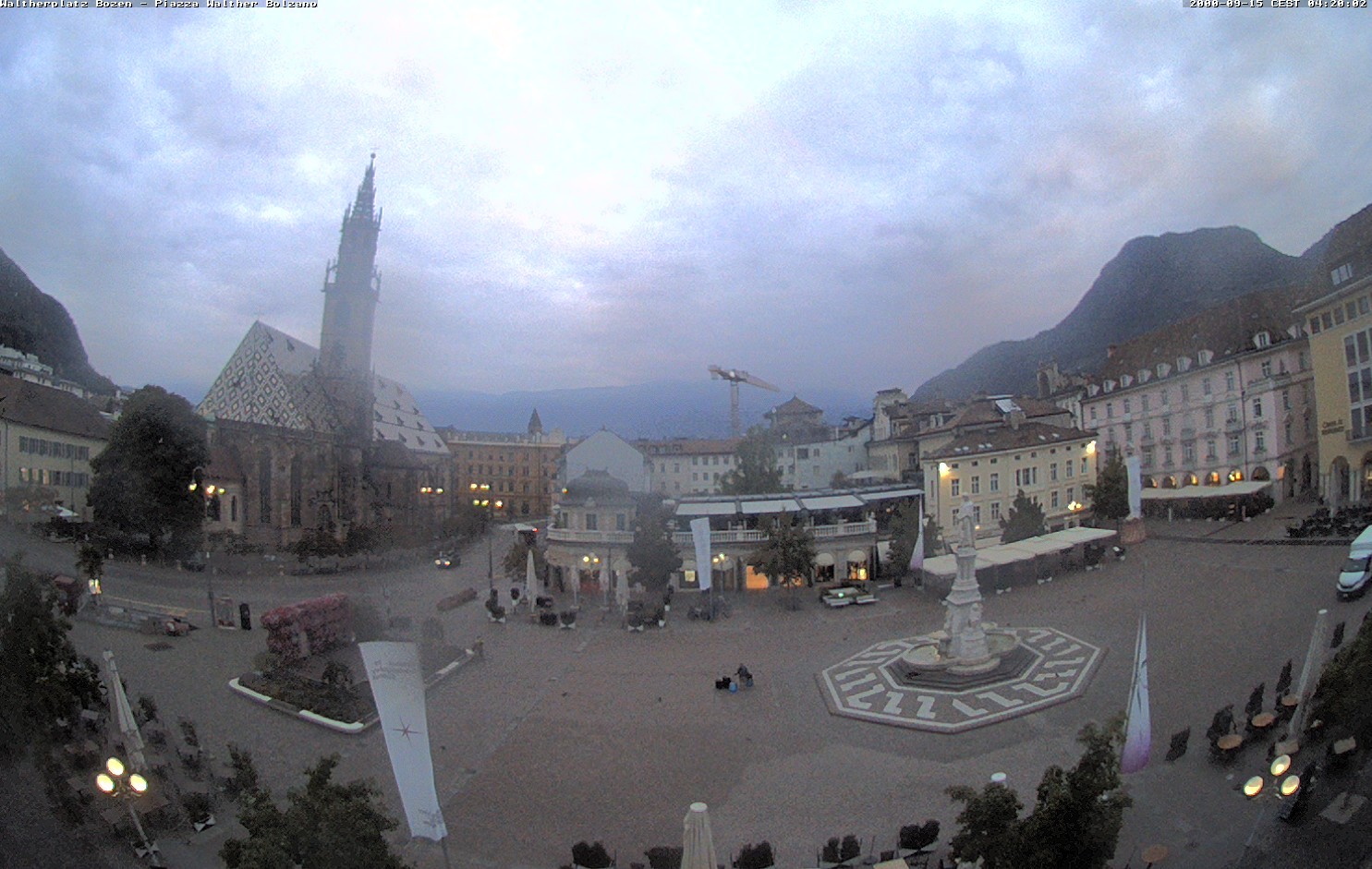 Archived image Bozen: Waltherplatz Webcam