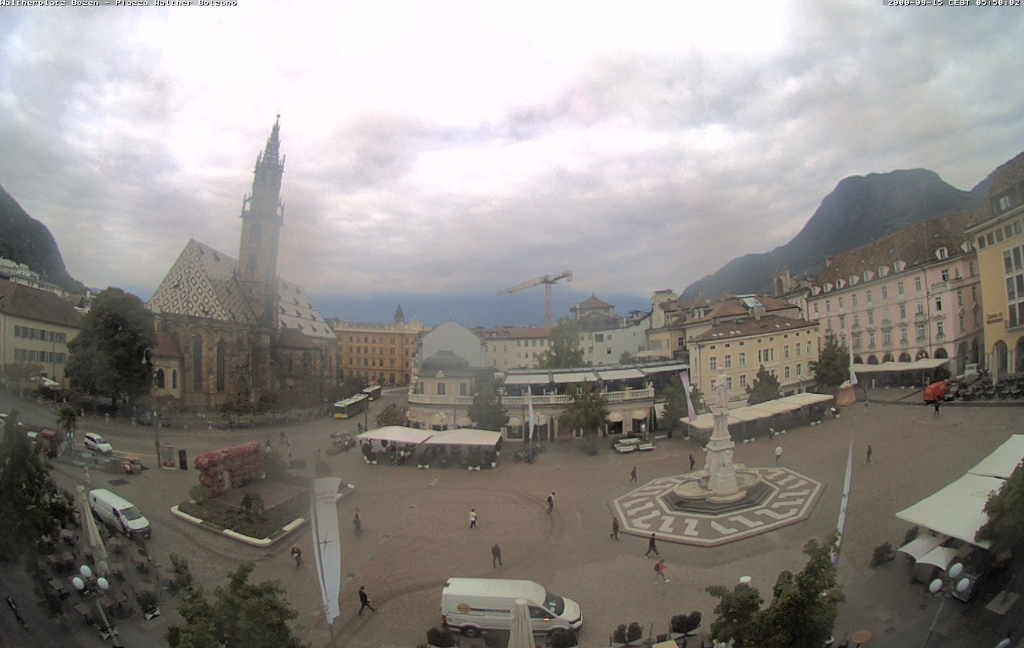 Archived image Bozen: Waltherplatz Webcam
