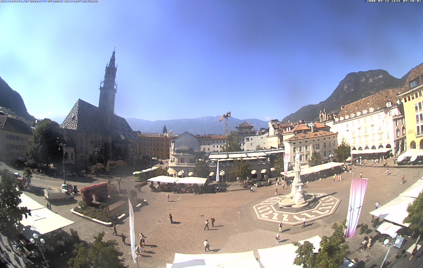 Archived image Bozen: Waltherplatz Webcam
