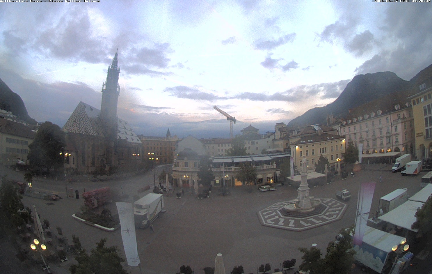 Archived image Bozen: Waltherplatz Webcam