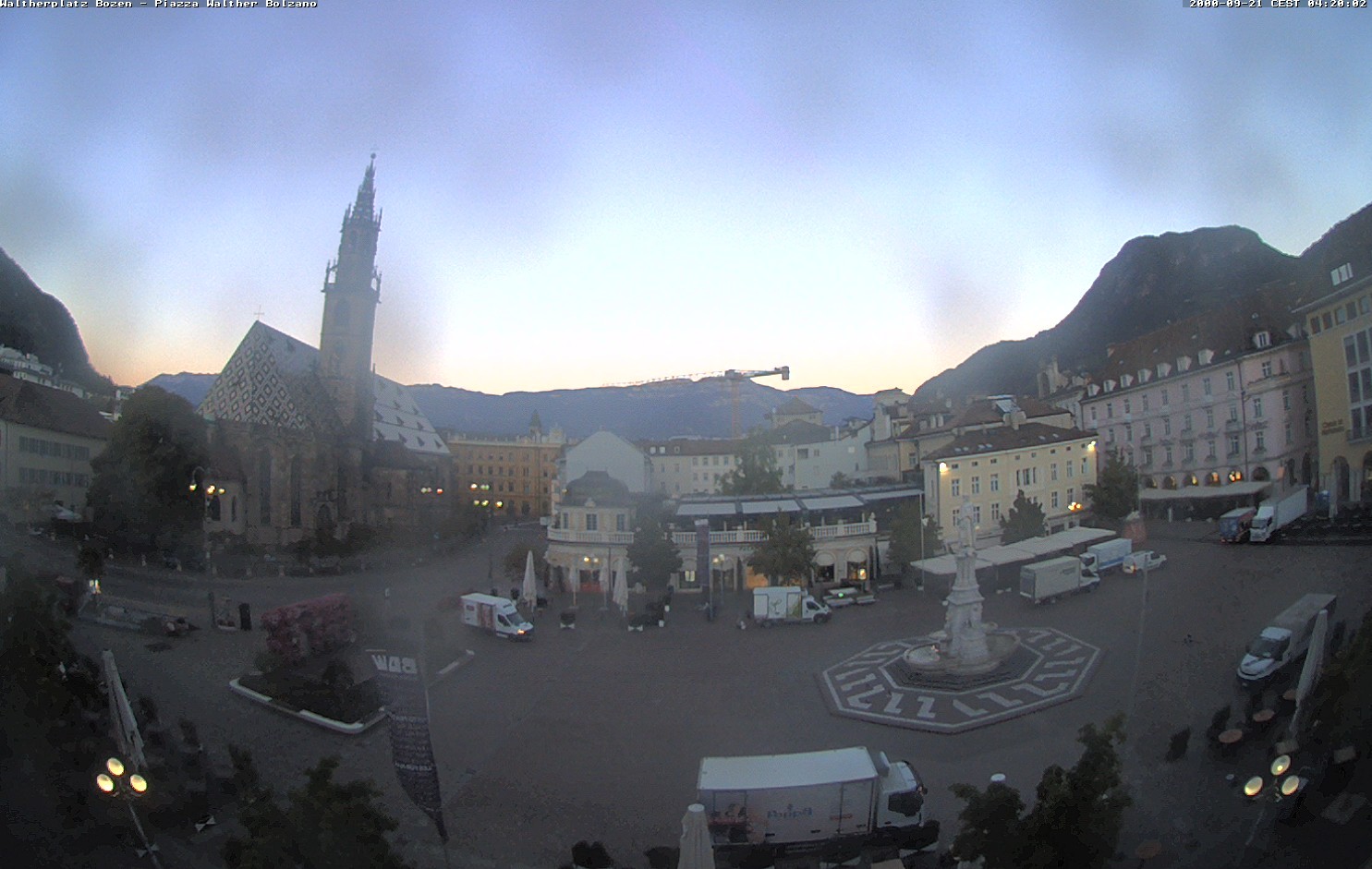 Archived image Bozen: Waltherplatz Webcam