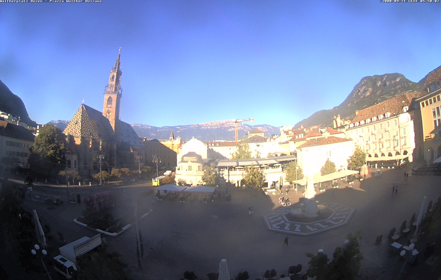 Archived image Bozen: Waltherplatz Webcam