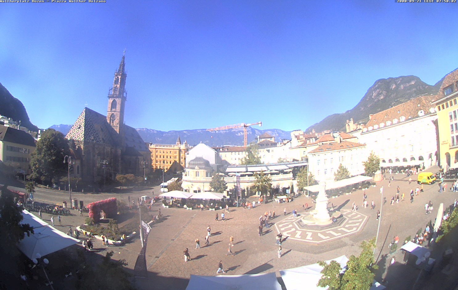 Archived image Bozen: Waltherplatz Webcam