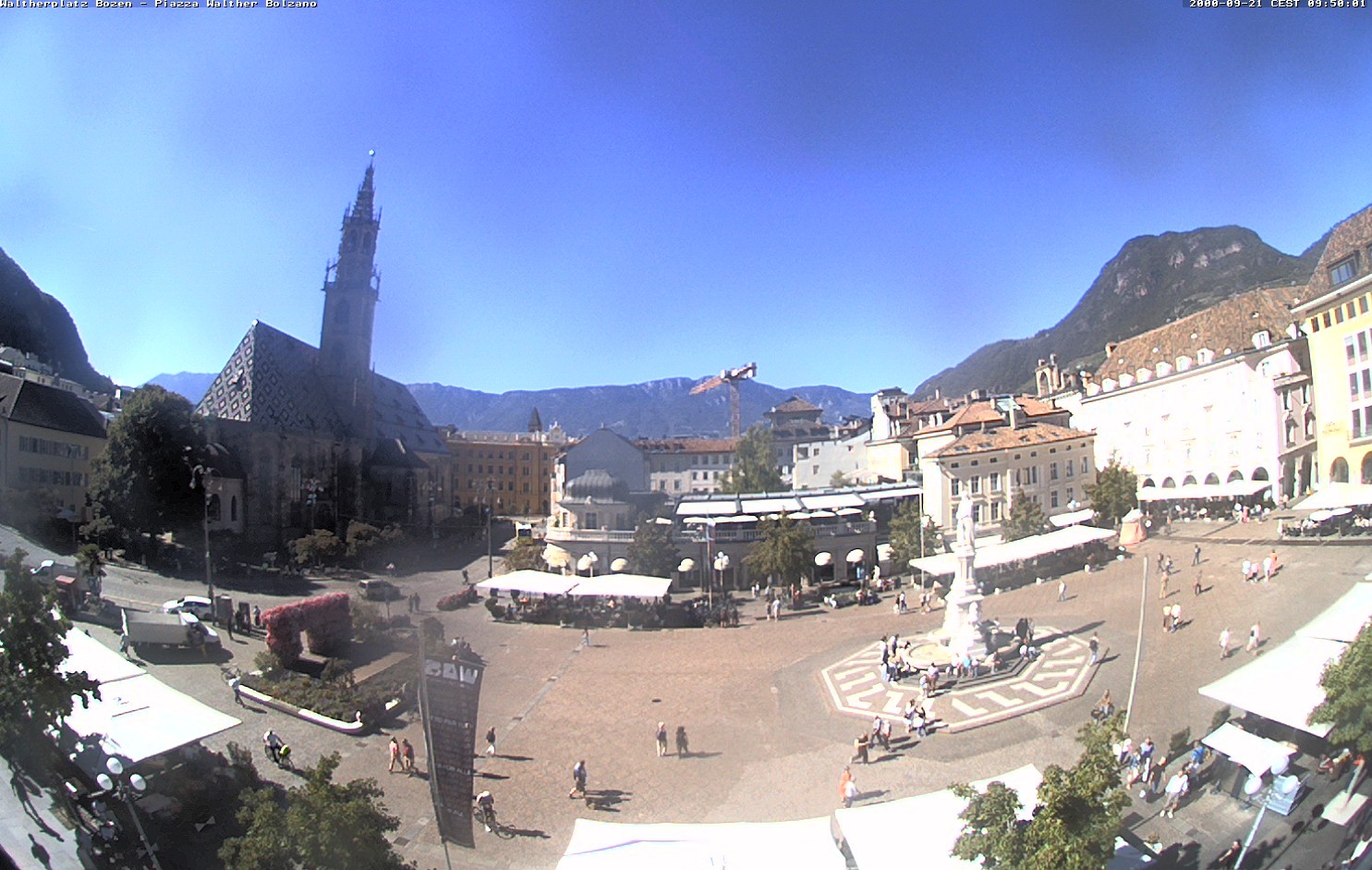 Archived image Bozen: Waltherplatz Webcam