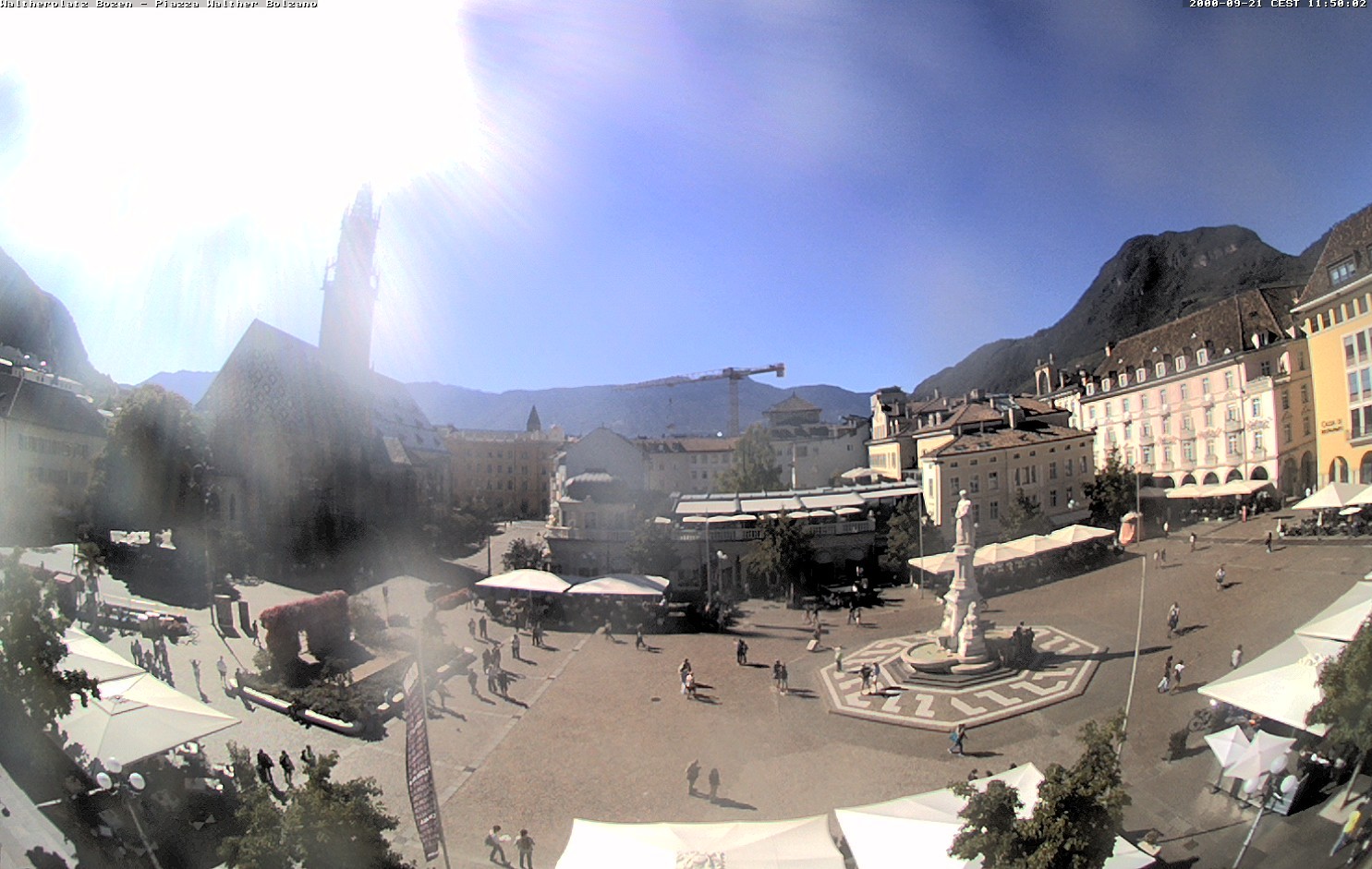 Archived image Bozen: Waltherplatz Webcam