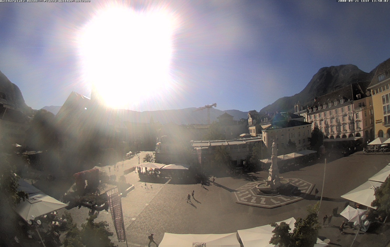 Archived image Bozen: Waltherplatz Webcam